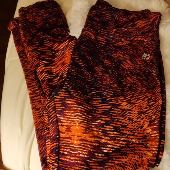 RBX Purple and Cream Leggings - Picture 1 of 6